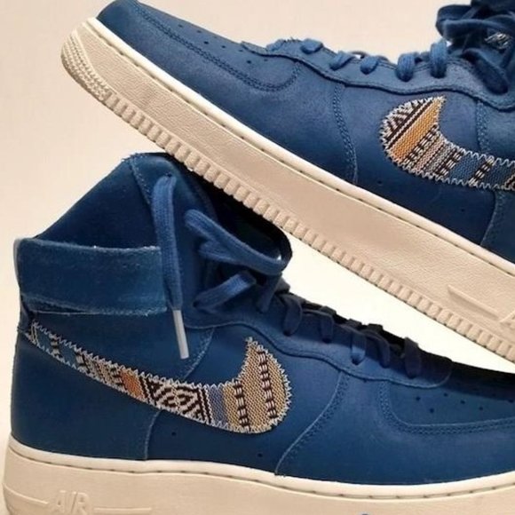 Nike - Men\'s Air Force 1 High \'07 LV8 \'Industrial Blue\' Size 10 main image 3